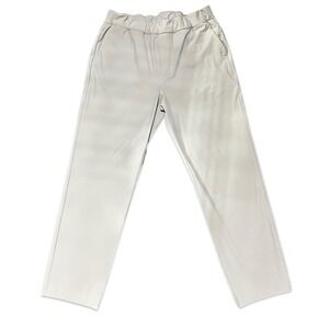 Vuori Pants Womens Elastic Waist Pull‎ On Casual Lightweight Beige